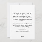 Waterverf sneeuwman konijn en rendier kerst feestdagenkaart (Achterkant)