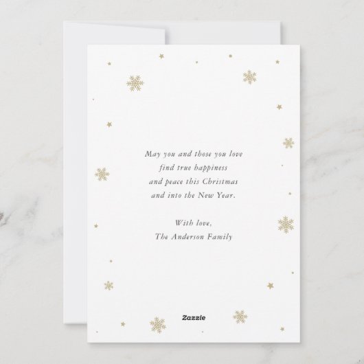 Waterverf Sneeuwman Sneeuwwitje Vrolijk Kerstfeest Feestdagenkaart (Achterkant)