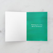 Waterverf sneeuwman vrolijk kerstfeest feestdagen kaart (Binnen)