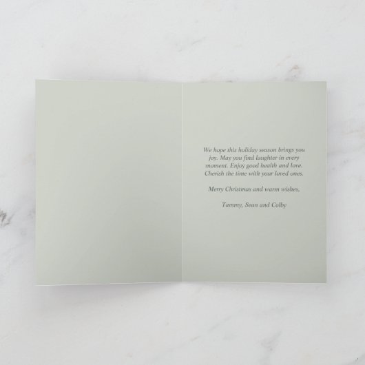 Waterverf Sneeuwman Vrolijk Kerstfeest Vakantie Ka Feestdagen Kaart (Binnen)