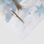 Waterverf Sneeuwmannen Vloeipapier Tissuepapier (Detail)