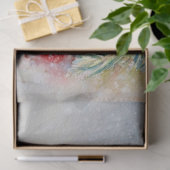 Waterverf Sneeuwnachtlamp Fir Bauble kerst Tissuepapier (Geschenk)