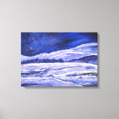 Waterverf Sneeuwstof en Stardust Canvas Afdruk (Voorkant)