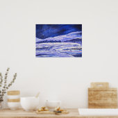 Waterverf Sneeuwstof en Stardust Poster (Keuken)