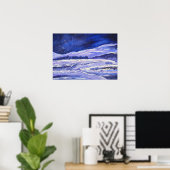 Waterverf Sneeuwstof en Stardust Poster (Thuiskantoor)