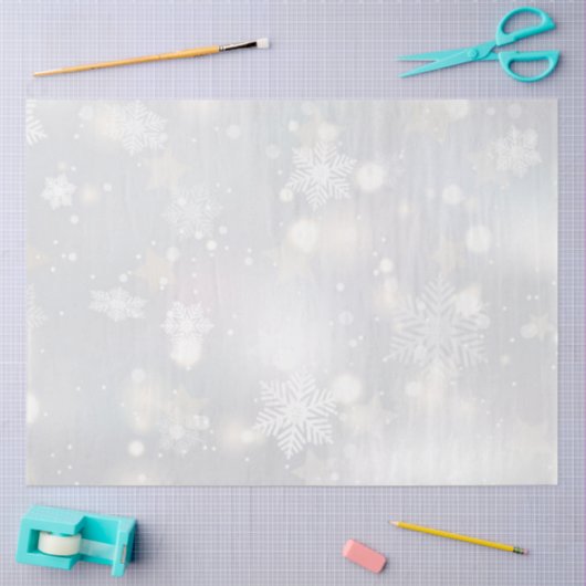 Waterverf sneeuwvakantie tissuepapier (Craft)