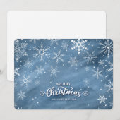 Waterverf Sneeuwvlok Kerstvakantie Kaart (Voorkant / Achterkant)