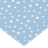 Waterverf sneeuwvlokken blauw patroon korte tafelloper (Hoek)