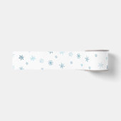 Waterverf Sneeuwvlokken Grosgrain Lint (Voorkant)