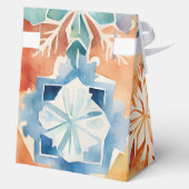 Waterverf Sneeuwvlokken Kerstgunst Cadeaudoos Bedankdoosjes (Achterkant)