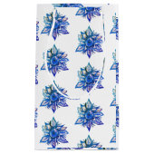 Waterverf sneeuwvlokken klein cadeauzakje (Voorkant)