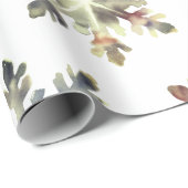 Waterverf sneeuwvlokken, magische kleuren cadeaupapier (Rol Hoek)