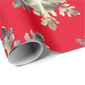 Waterverf sneeuwvlokken, magische kleuren cadeaupapier (Rol Hoek)