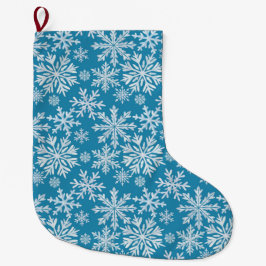 Waterverf Sneeuwvlokken Patroon Grote Kerstsok