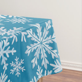 Waterverf Sneeuwvlokken Patroon Tafelkleed