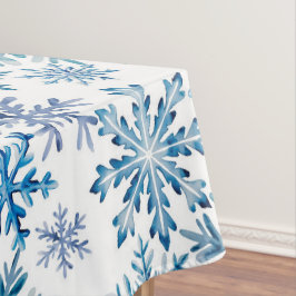 Waterverf Sneeuwvlokken Patroon Tafelkleed