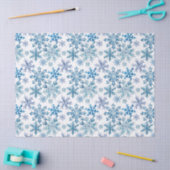 Waterverf Sneeuwvlokken Patroon Tissuepapier (Craft)