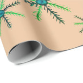 Waterverf Sneeuwvlokken Verpakkingspapier Cadeaupapier (Rol Hoek)