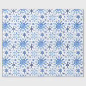 Waterverf Sneeuwvlokken Verpakkingspapier Cadeaupapier (Vlak)