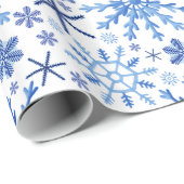 Waterverf Sneeuwvlokken Verpakkingspapier Cadeaupapier (Rol Hoek)