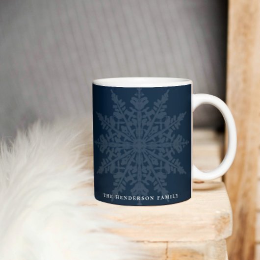 Waterverf Sneeuwvlokken | Winter Aangepast Koffiemok