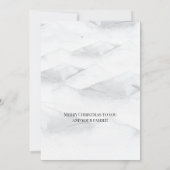 Waterverf SneeuwWereldbol & Snowman-kerstKaart Kaart (Achterkant)