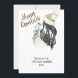 Waterverf SneeuwWereldbol & Snowman-kerstKaart Kaart<br><div class="desc">Enkelvoudige dames,  deze waterverf kerstkaart is voor jou. Deze stijlvolle briefkaarten,  ideaal voor het alleenstaande meisje of de jongen die de stad bezoeken om naar vrienden en familie te sturen. Pas je eigen gegevens aan.</div>