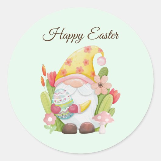 Waterverf sneller koken ronde sticker (Voorkant)