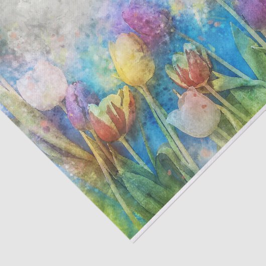  Waterverf Snellere versnelling Tissuepapier (Detail)