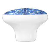 waterverf snijbloemen glazuur keramische knop (Zijkant)