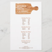 Waterverf Snijraad Catering Chef Logo Flyer (Voorkant)