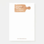 Waterverf Snijraad Catering Chef Logo Post-it® Notes (Voorkant)