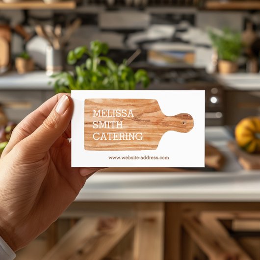 Waterverf Snijraad Catering Chef Logo Visitekaartje