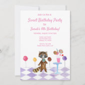 Waterverf Snoep Birthday Party Kaart (Voorkant)