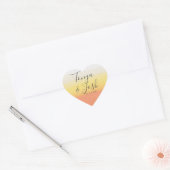 Waterverf Snoepmais Halloween Bruiloft Hart Sticker (Envelop)