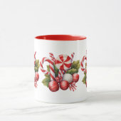 Waterverf snoepriet kerst mok (Midden)