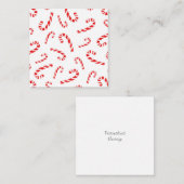 Waterverf Snoepriet Patroon Notitiekaartje (Voorkant / Achterkant)