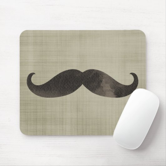 Waterverf snor muismat (Met muis)