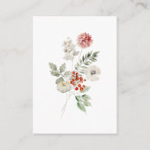 Waterverf Snow Leopard Baby shower Boekaanvraag Informatiekaartje (Achterkant)