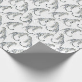 Waterverf Snow Leopard Cadeaupapier (Hoek)