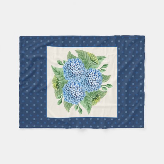 Waterverf Snowball Small Blanket Fleece Deken (Voorkant (Horizontaal))