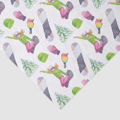 Waterverf snowboarden tissuepapier (Detail)