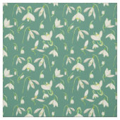 Waterverf Snowdrops Patroonstructuur Stof (Swatch)