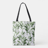 Waterverf Snowdrups Canvas tas (Achterkant)