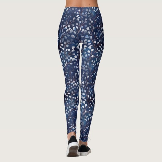 Waterverf Snowdrups Navy/Copper ID726 Leggings (Achterkant)