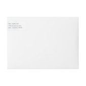 Waterverf Snowfall Hanukkah Return Address (Voorkant)