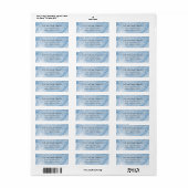 Waterverf Snowfall Holiday Return Address Labels (Full Sheet)
