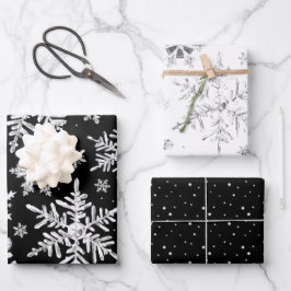 Waterverf Snowflake-papierplaten voor onmiddellijk Inpakpapier Vel