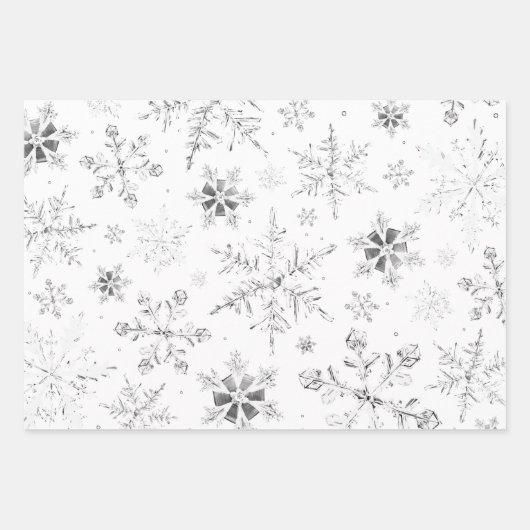 Waterverf Snowflake-papierplaten voor onmiddellijk Inpakpapier Vel (Voorkant 2)