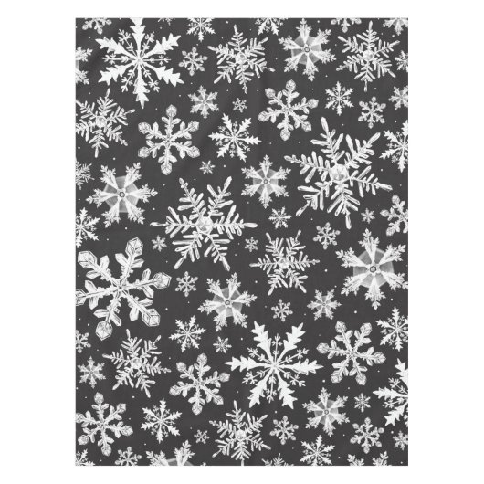 Waterverf Snowflake Pattern Tablecloth Tafelkleed (Voorkant)